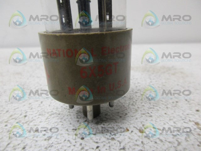 NATIONAL ELECTRONIS 6X5GT TUBE *NEW IN BOX*