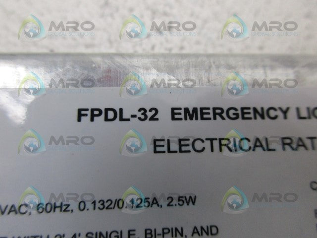 EMERGI-LITE FPDL-32 FLUORESCENT EMERGENCY BALLAST *NEW IN BOX*