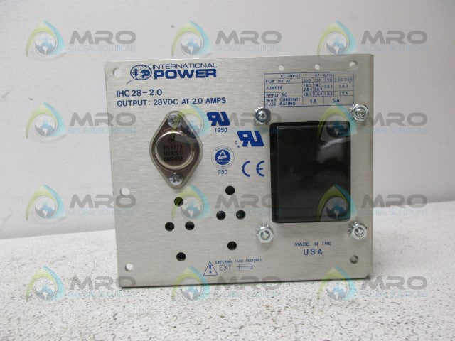 INTERNATIONAL POWER IHC28-2.0 POWER SUPPLY *NEW NO BOX*