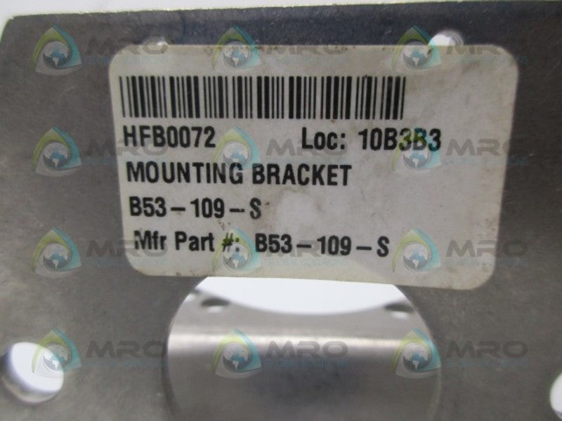 INDUSTRIAL MRO B53-109-S MOUNTING BRACKET *NEW NO BOX