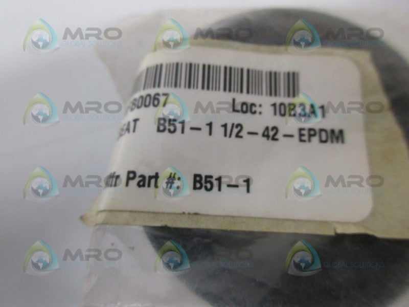INDUSTRIAL MRO B51-1 SEAT EPDM *NEW IN BAG*