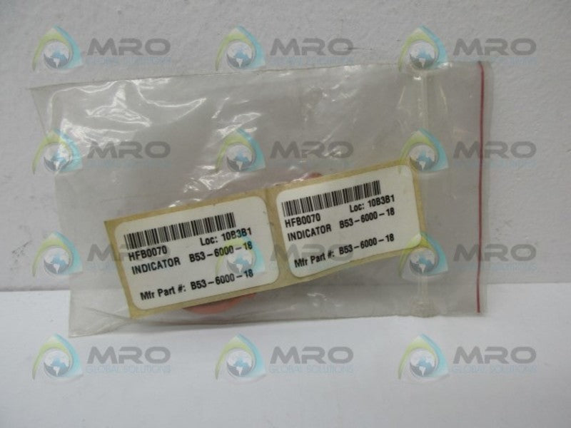 INDUSTRIAL MRO B53-6000-18 INDICATOR *NEW IN BAG*