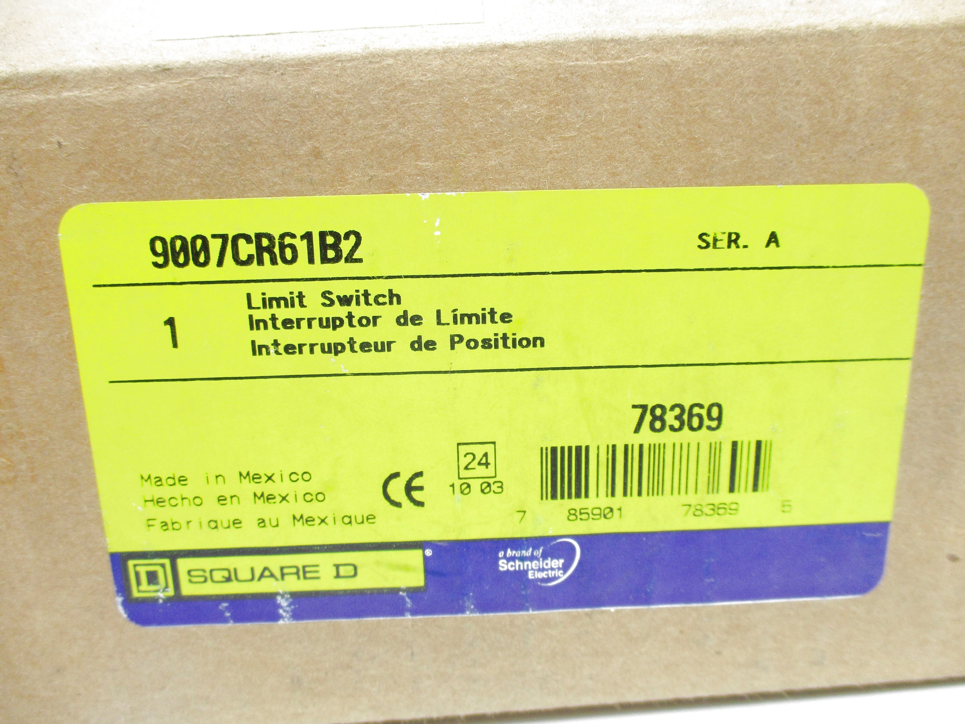 SQUARE D 9007CR61B2 SER. A NSMP