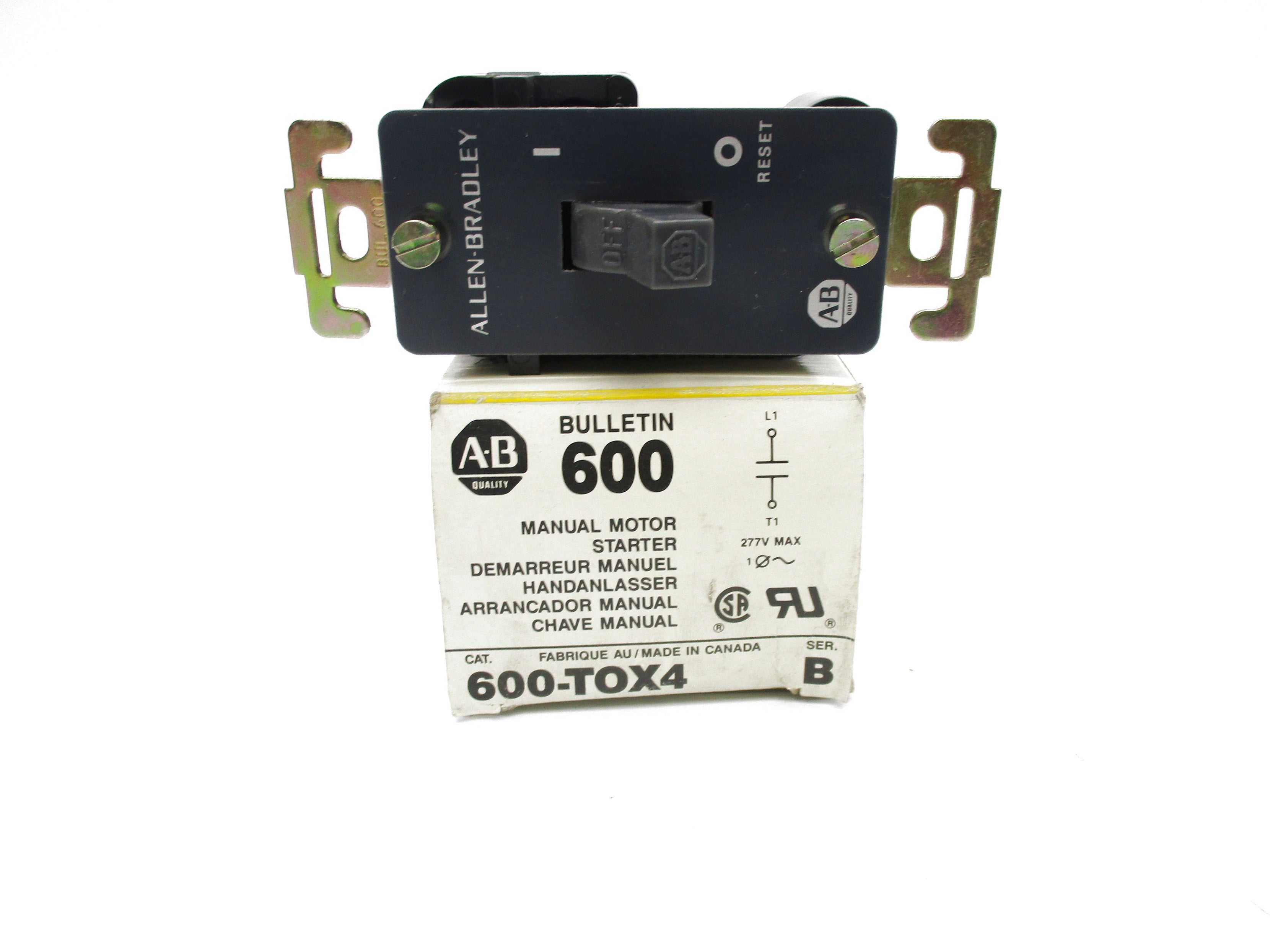 ALLEN BRADLEY 600-T0X4 SER. B (BK/YL) NSMP