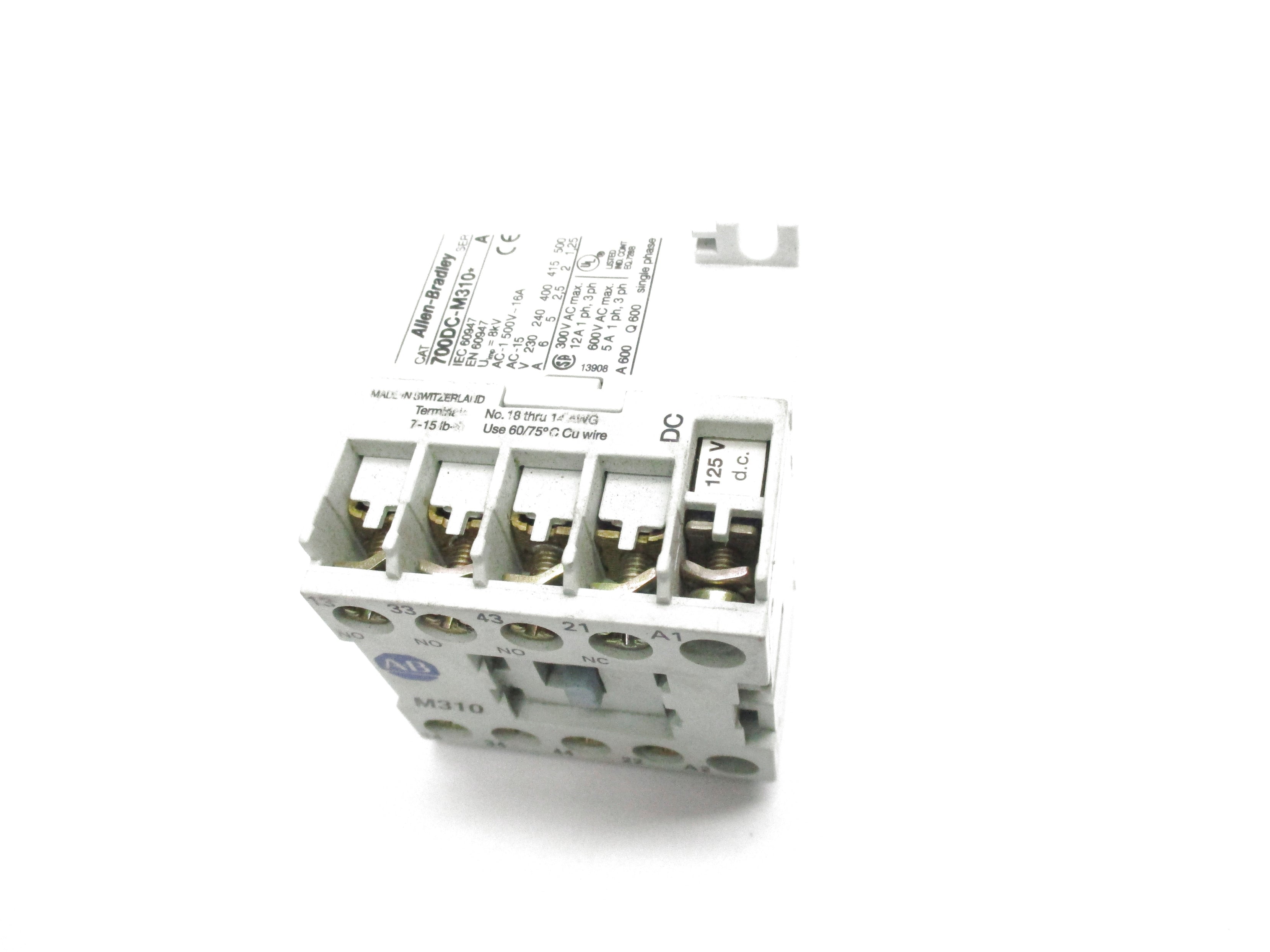 INDUSTRIAL SPARE PART 700DC-M310D SER. A 125V 5A NSNP