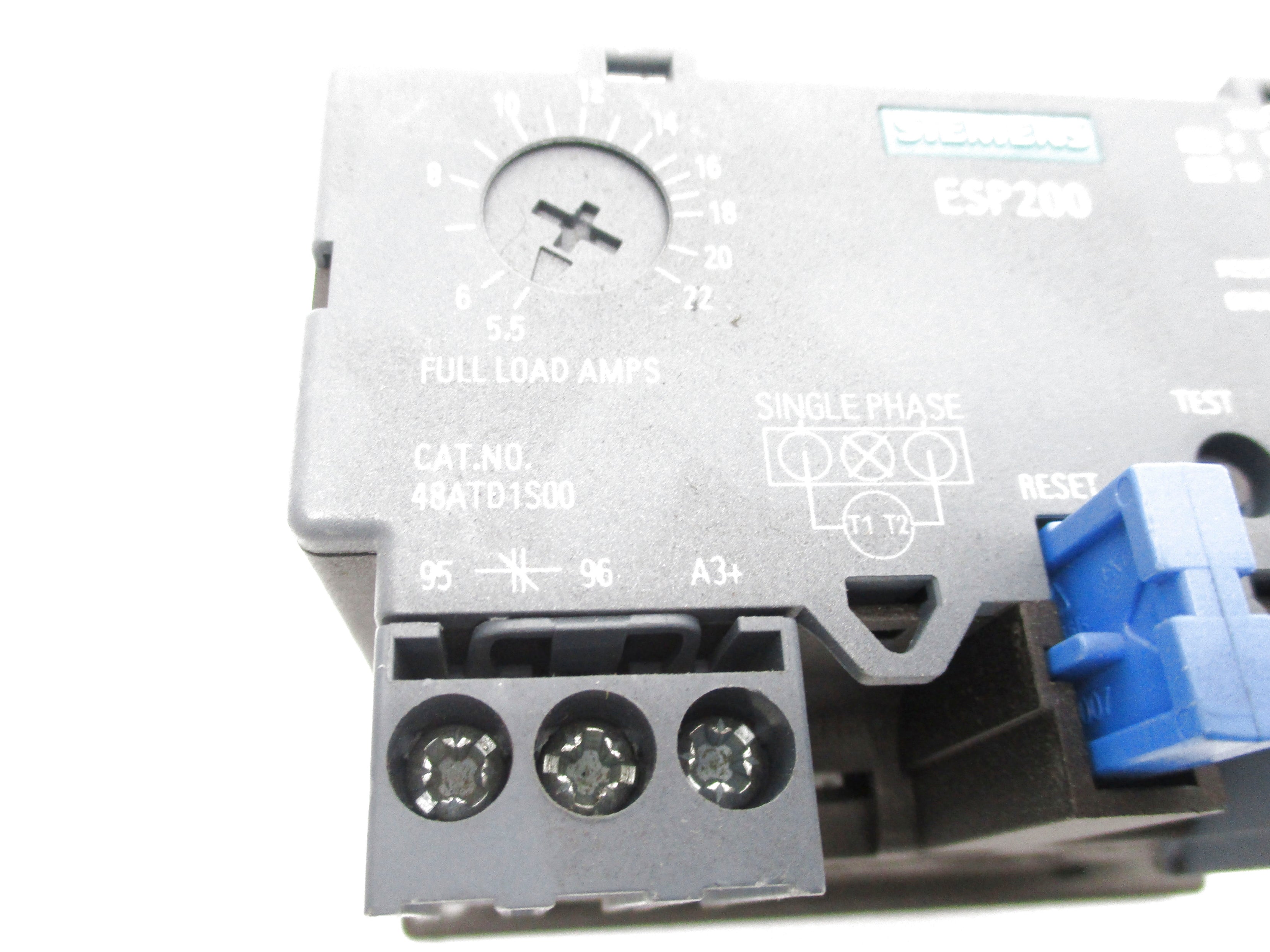 SIEMENS 48ATD1S00 600VAC 5.5-22AMPS NSNP