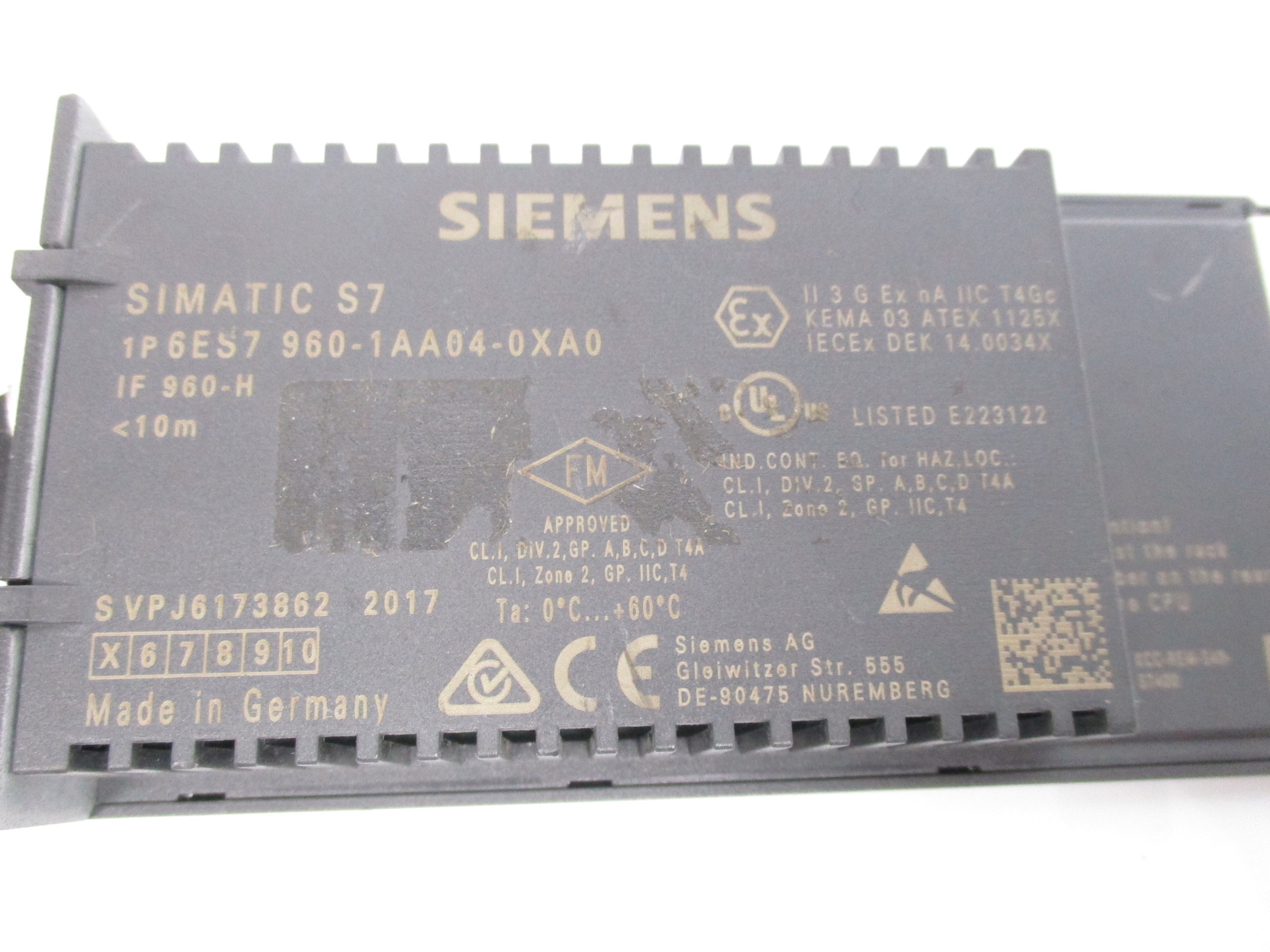 SIEMENS 6ES7960-1AA04-0XA0 NSNP