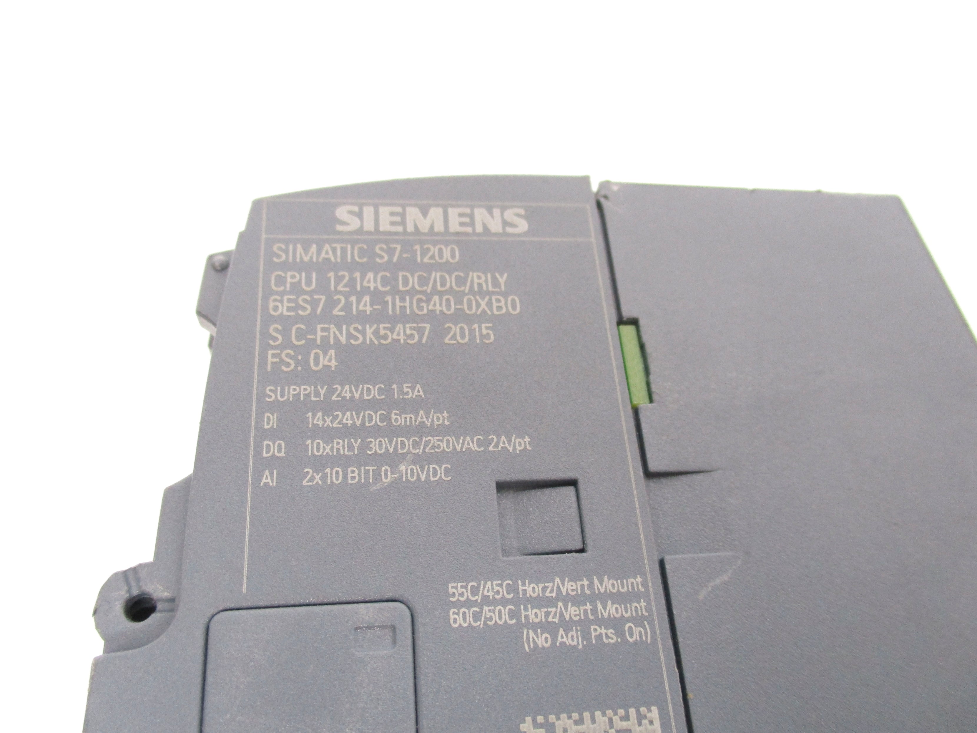 SIEMENS 6ES7214-1HG40-0XB0 24VDC 1.5A UNMP