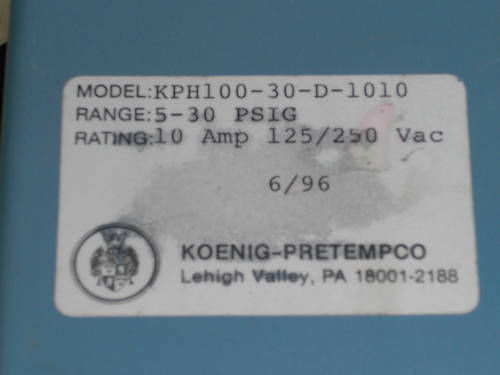 KOENIG-PRETEMPCO KPH1000-30-D-1010 *NEW NO BOX*