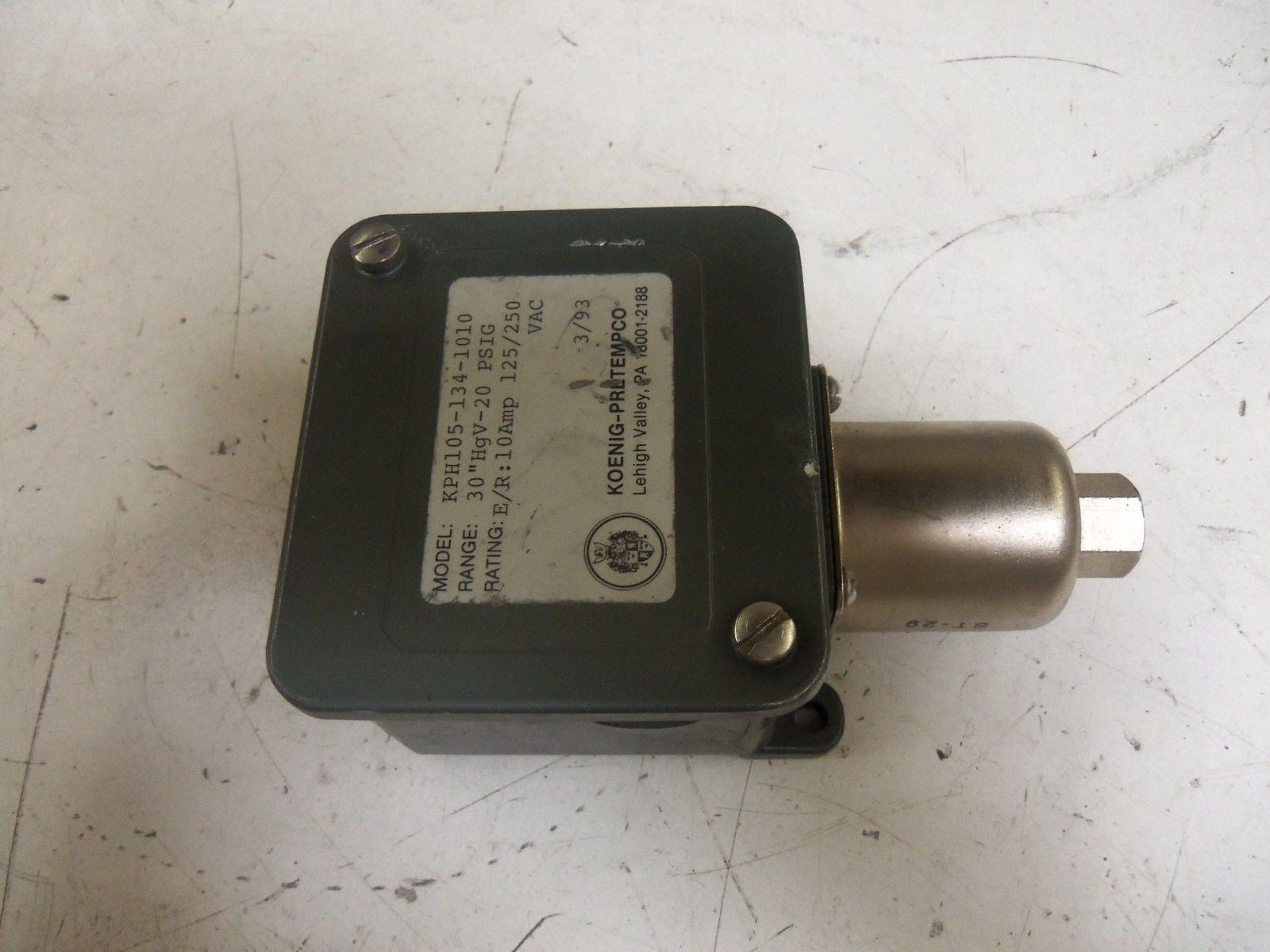 KOENIG-PRLTEMPCO KPH105-134-1010 *USED*