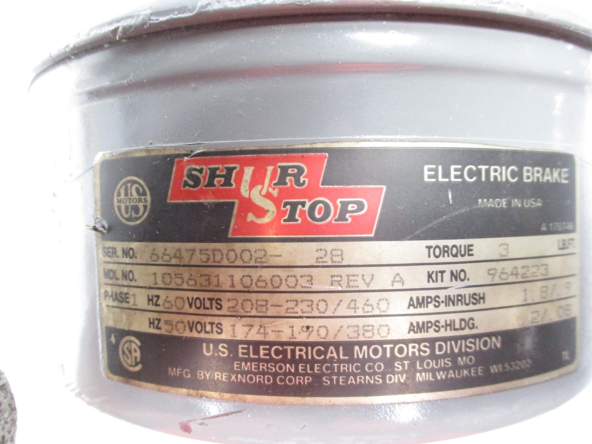 US MOTORS U1P2B MODEL A422A UNMP