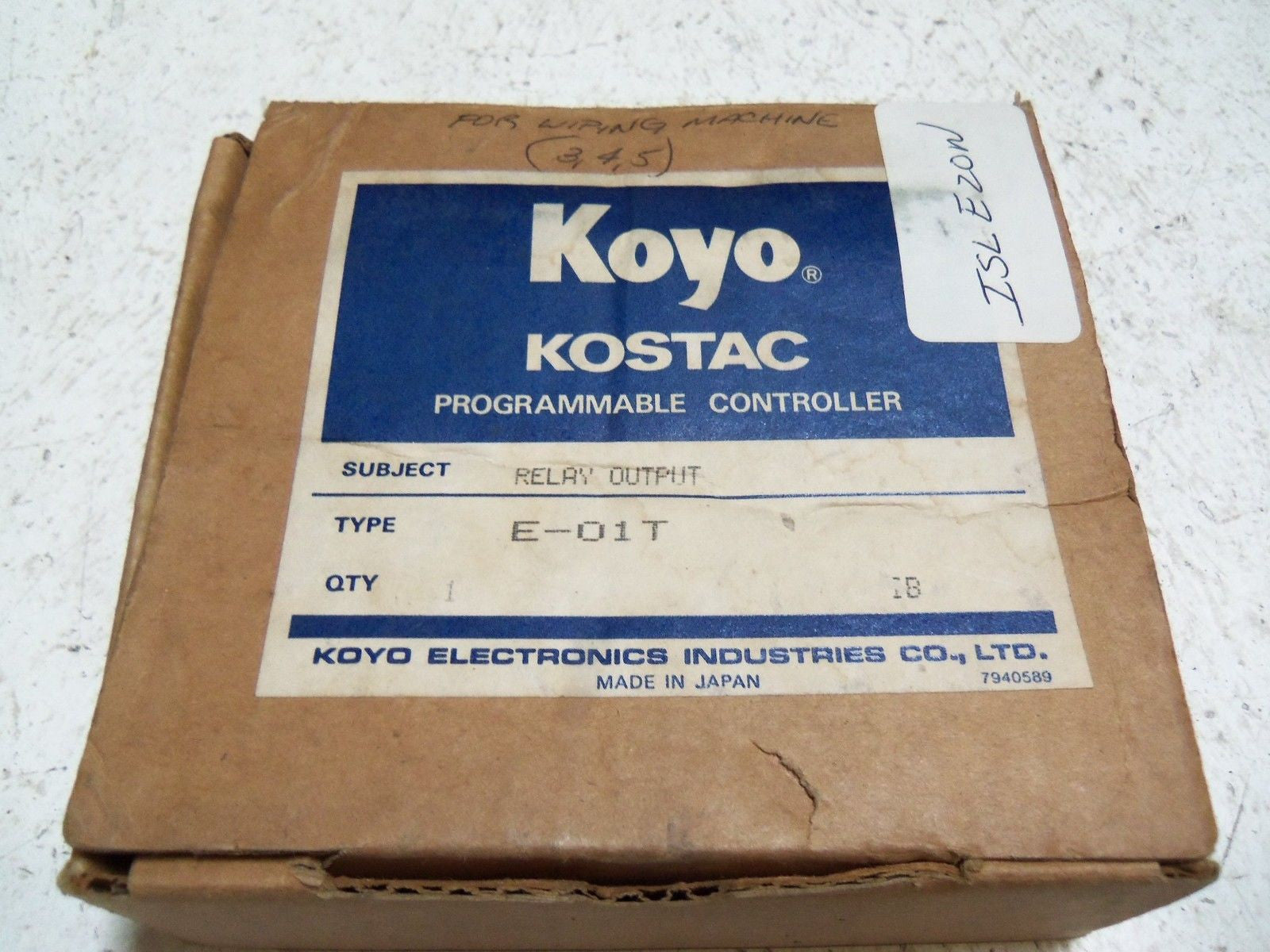 KOYO E-01T OUTPUT RELAY *NEW IN BOX*