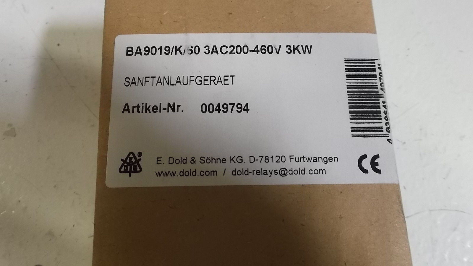 KRONES 0-900-01-754-4 *NEW IN BOX*