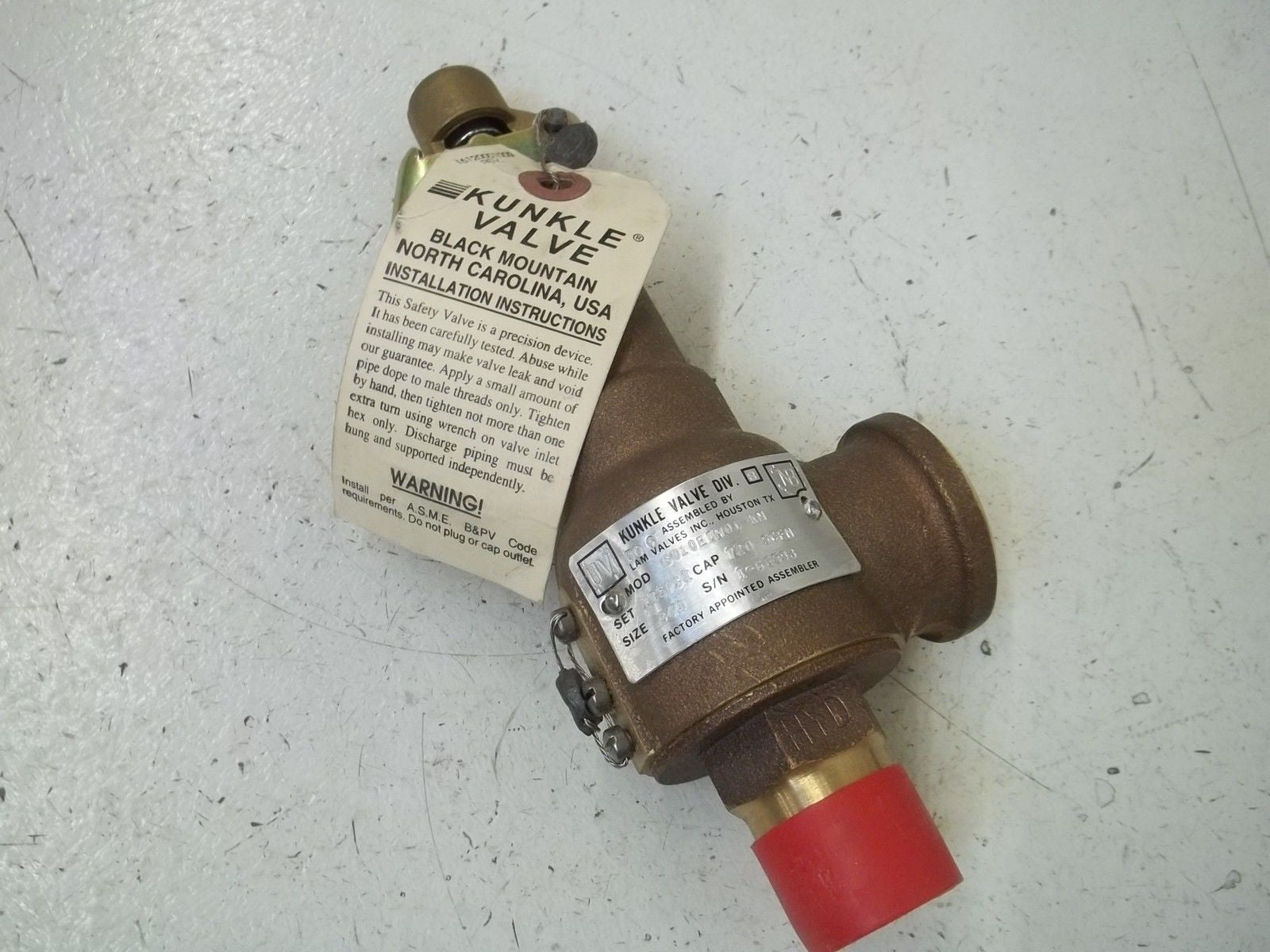 KUNKLE 6010EDM01-KM175 VALVE *NEW IN BOX*