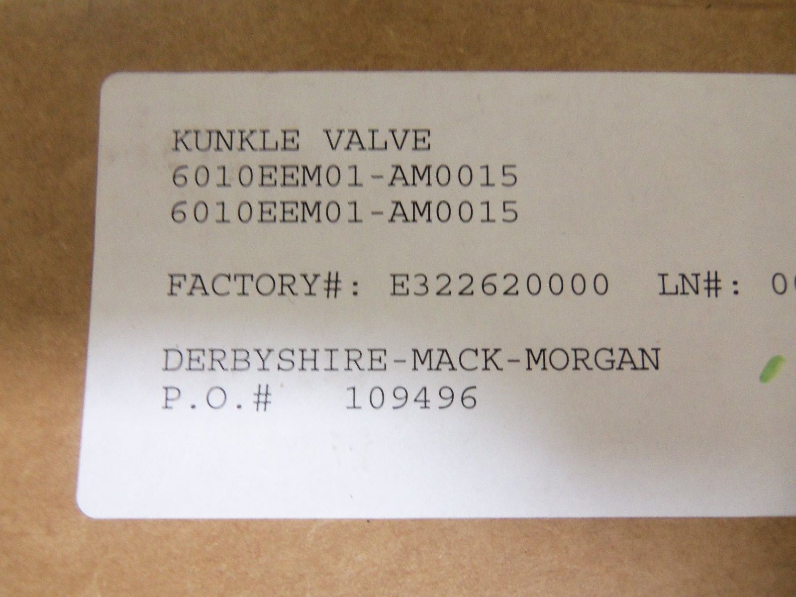 KUNKLE 6010EEM01-AM0015 SAFETY RELIEF VALVE *NEW IN BOX*
