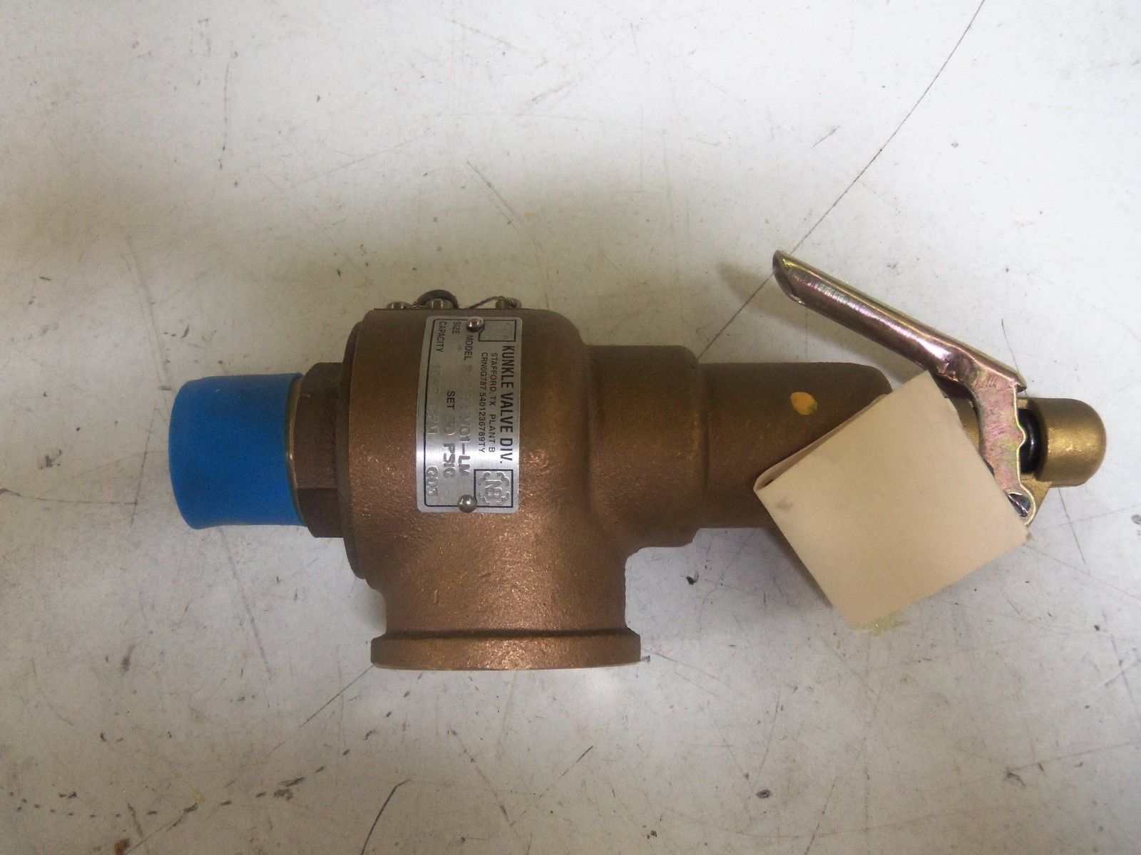 KUNKLE 6283FEM01-LM SAFETY VALVE *NEW NO BOX*