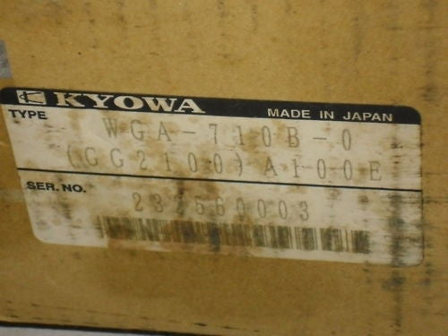 KYOWA WGA-710B-0 (GG2100) A100E *NEW*