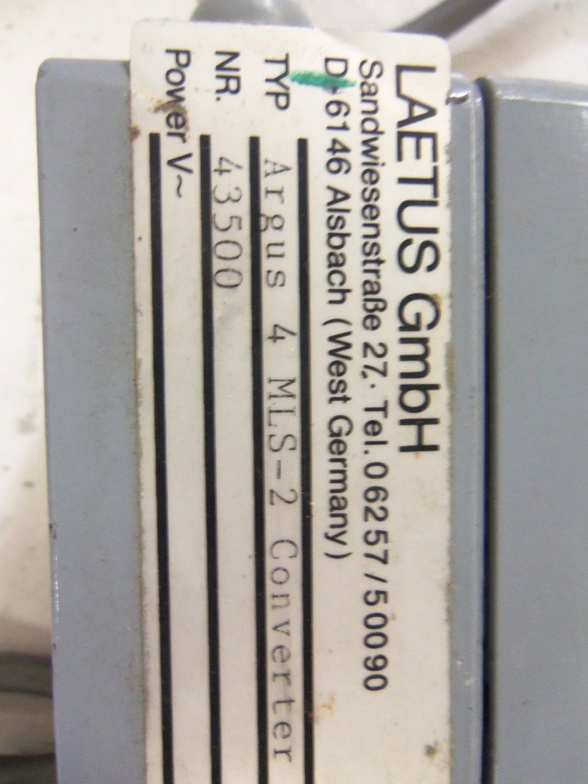 LAETUS MLS-2 *USED*