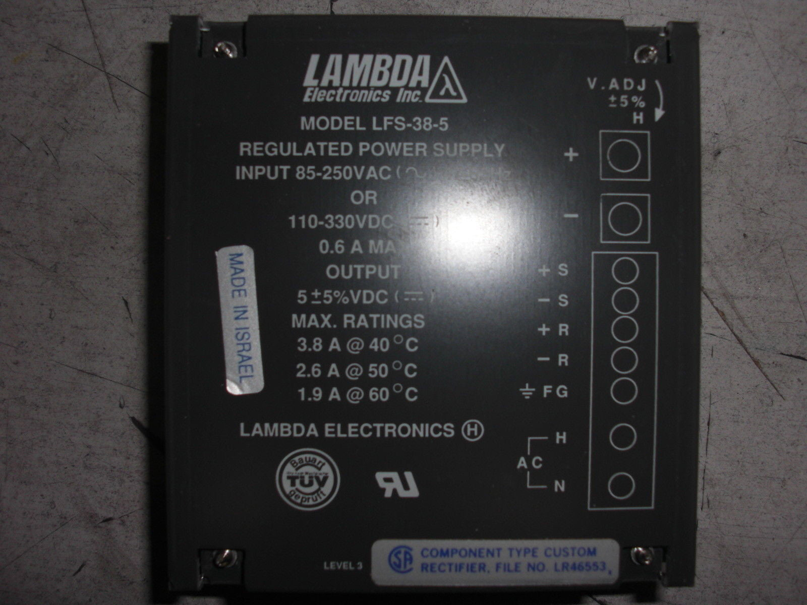 LAMBDA LFS-38-5 *USED*