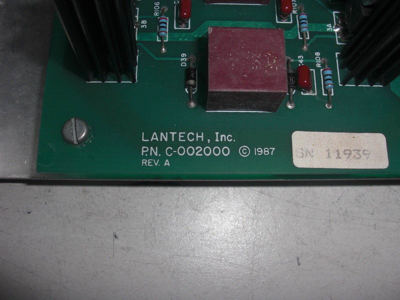 LANTECH C-002000 CONTROL BOARD (REPAIRED) *USED*