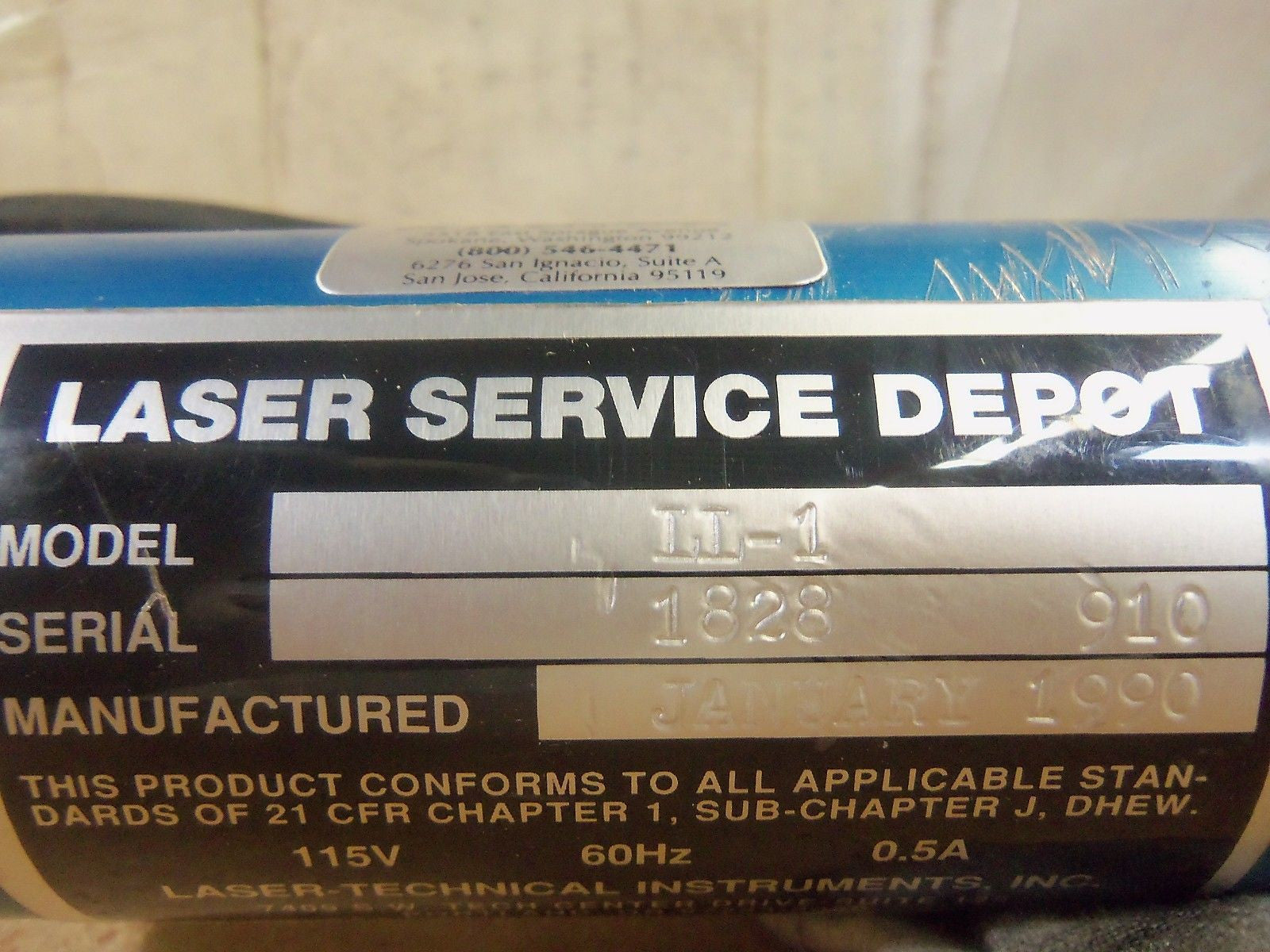 LASER-TECHNICAL INSTRUMENTS  LL-1 *USED*