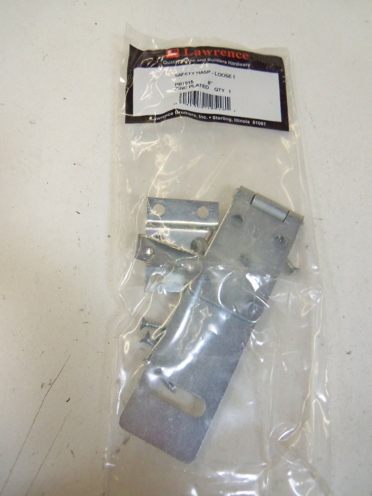 LAWRENCE SAFETY HASP PB1915 *NEW IN FACTORY BAG*