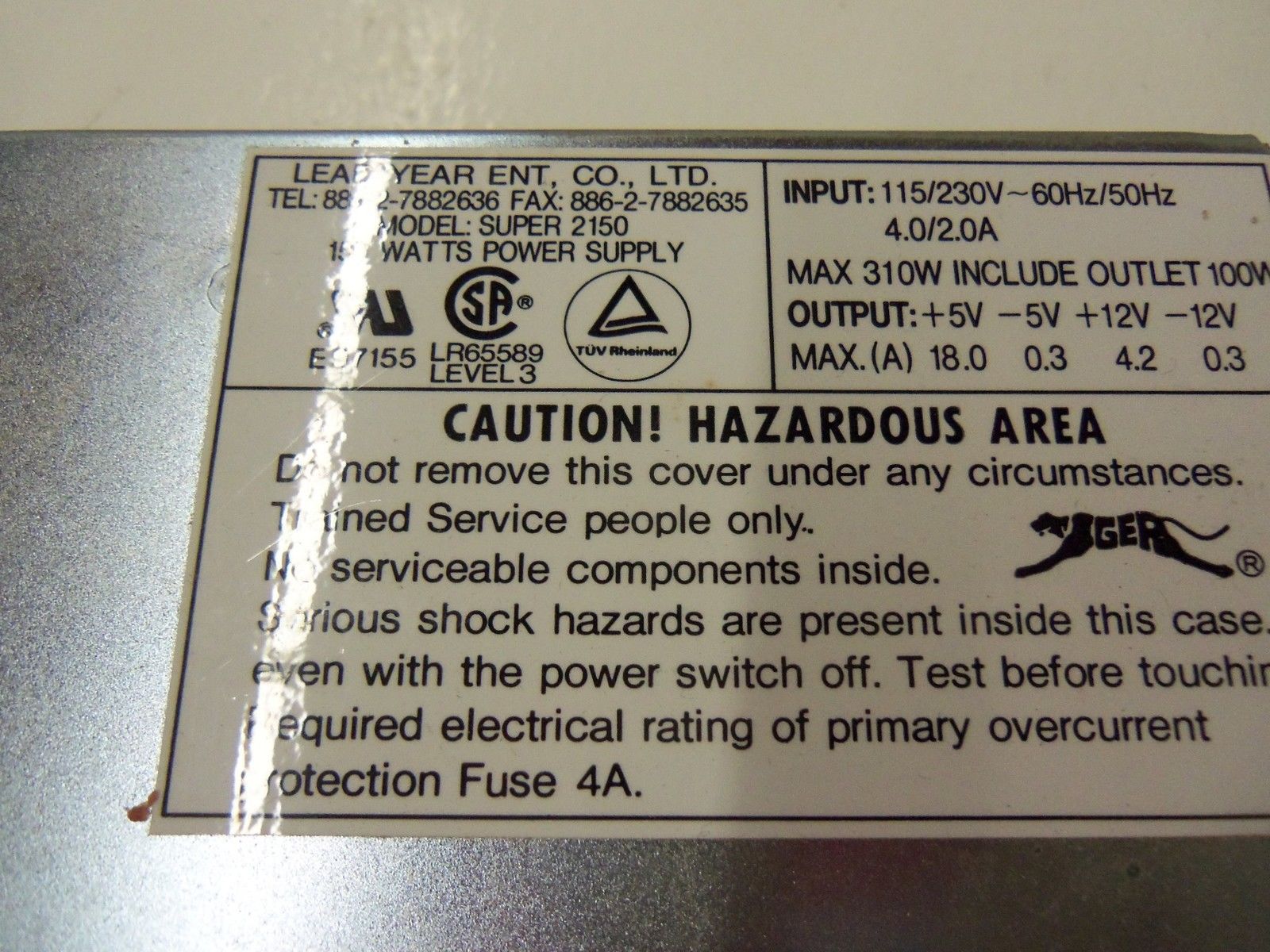 LEAD YEAR ENT.  SUPER 2150 *USED*