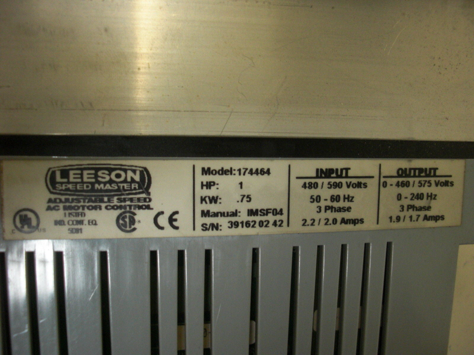 LEESON 174464 SPEEDMASTER *USED*