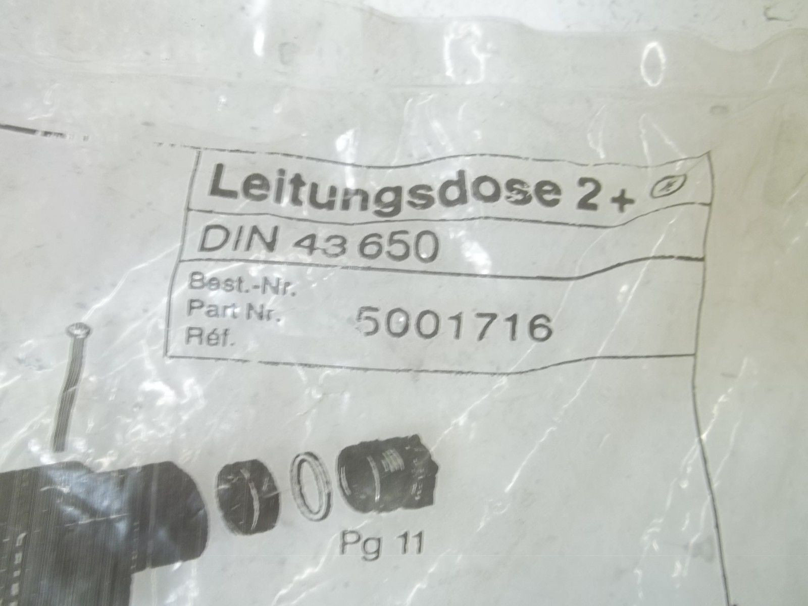 LEITUNGSDOSE 5001716 HYDRAULIC VALVE PLUG KIT *NEW IN A FACTORY BAG*