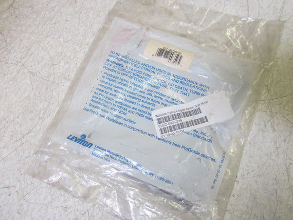 LEVITON 637-80709-GY HIGH ABUSE NYLON WALLPLATE *NEW IN A FACTORY BAG*