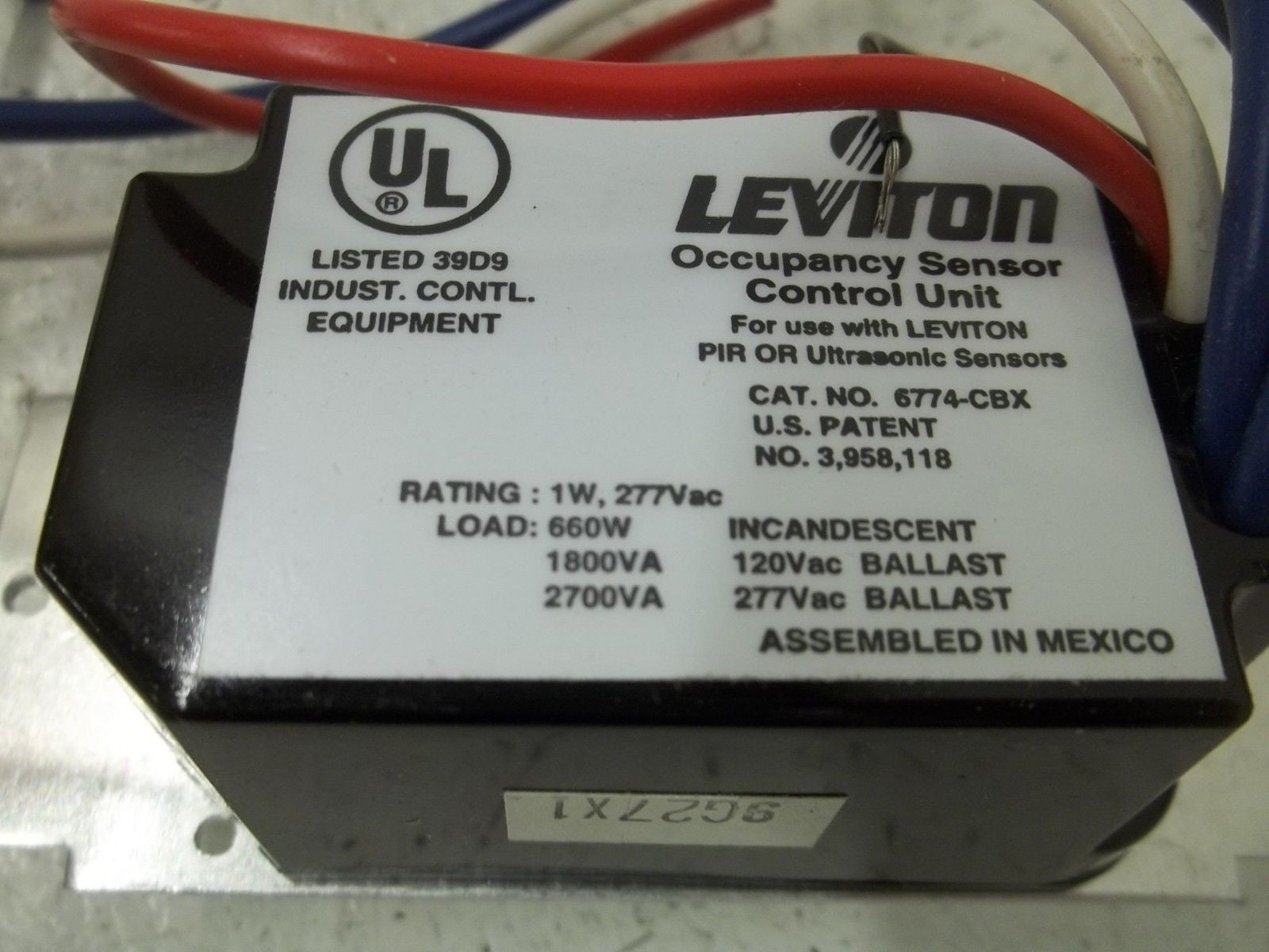 LEVITON 6774-CBX SENSOR CONTROL UNIT *NEW IN BOX*