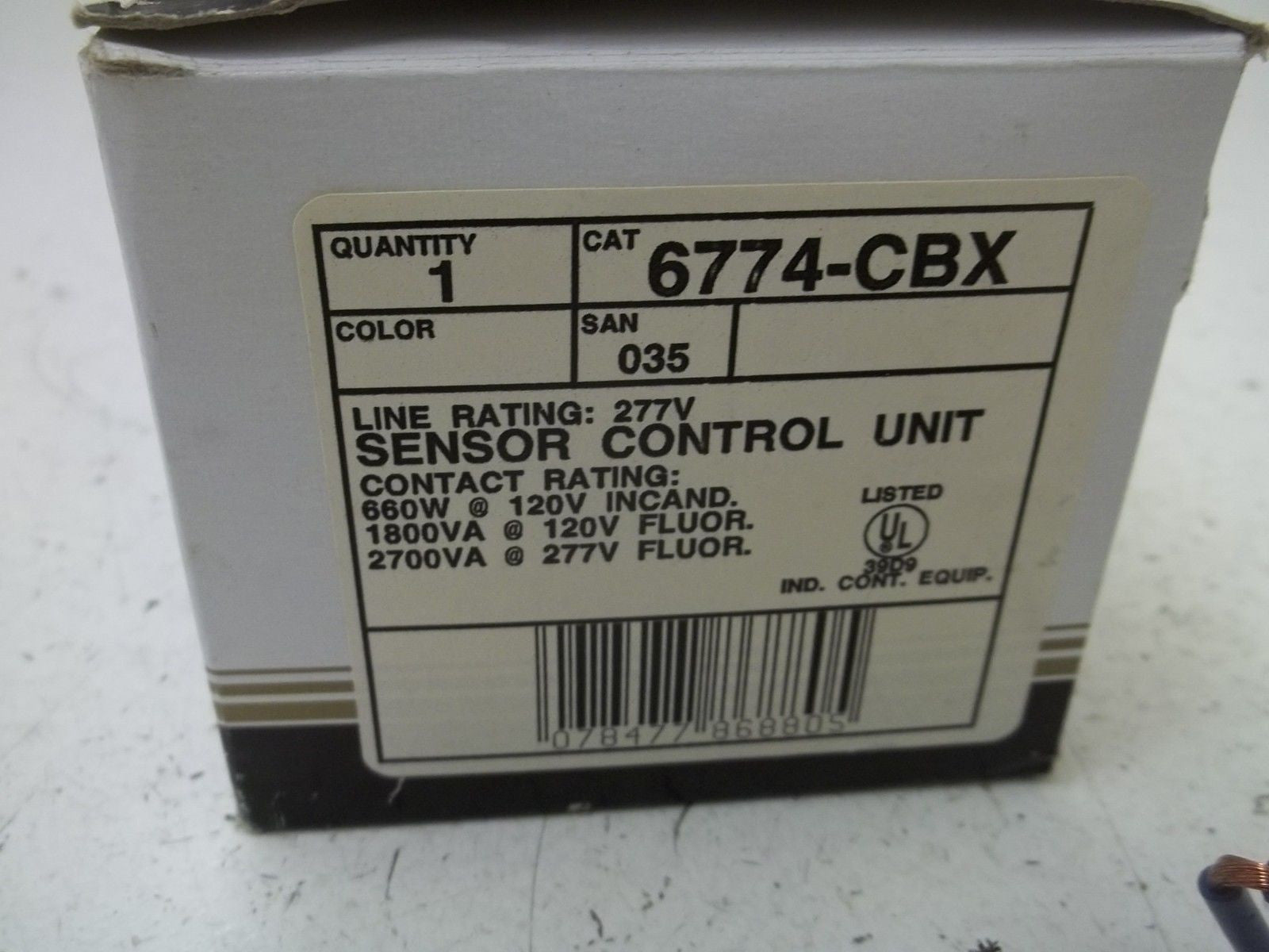 LEVITON 6774-CBX SENSOR CONTROL UNIT *NEW IN BOX*