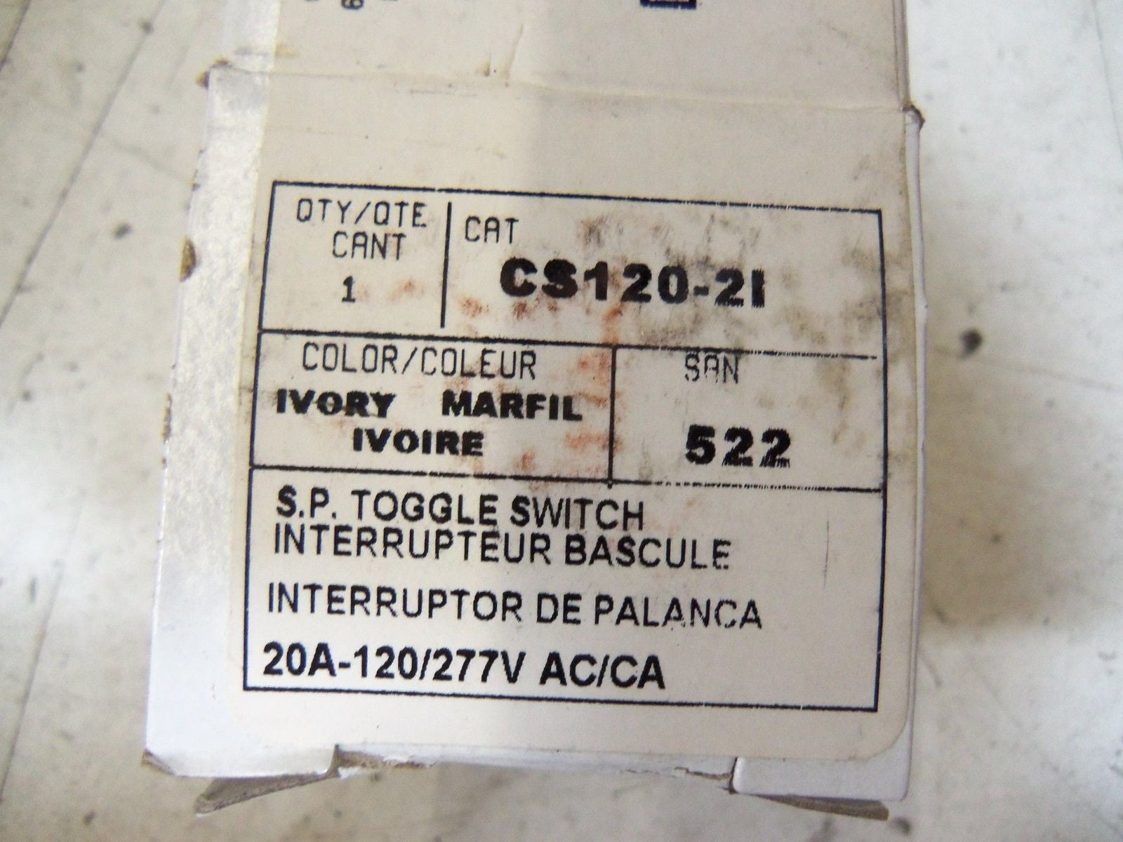 LEVITON CS120-2I *NEW IN BOX*