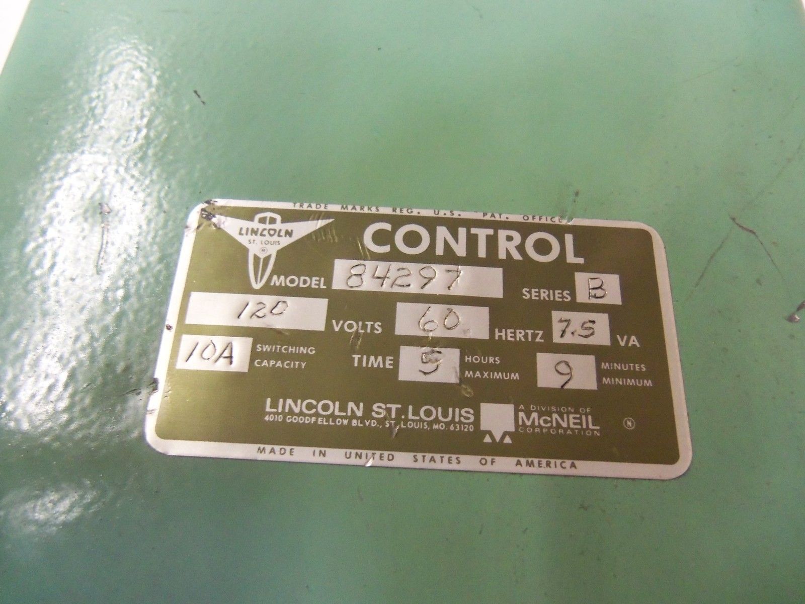 LINCOLN  84297 S/B *USED*