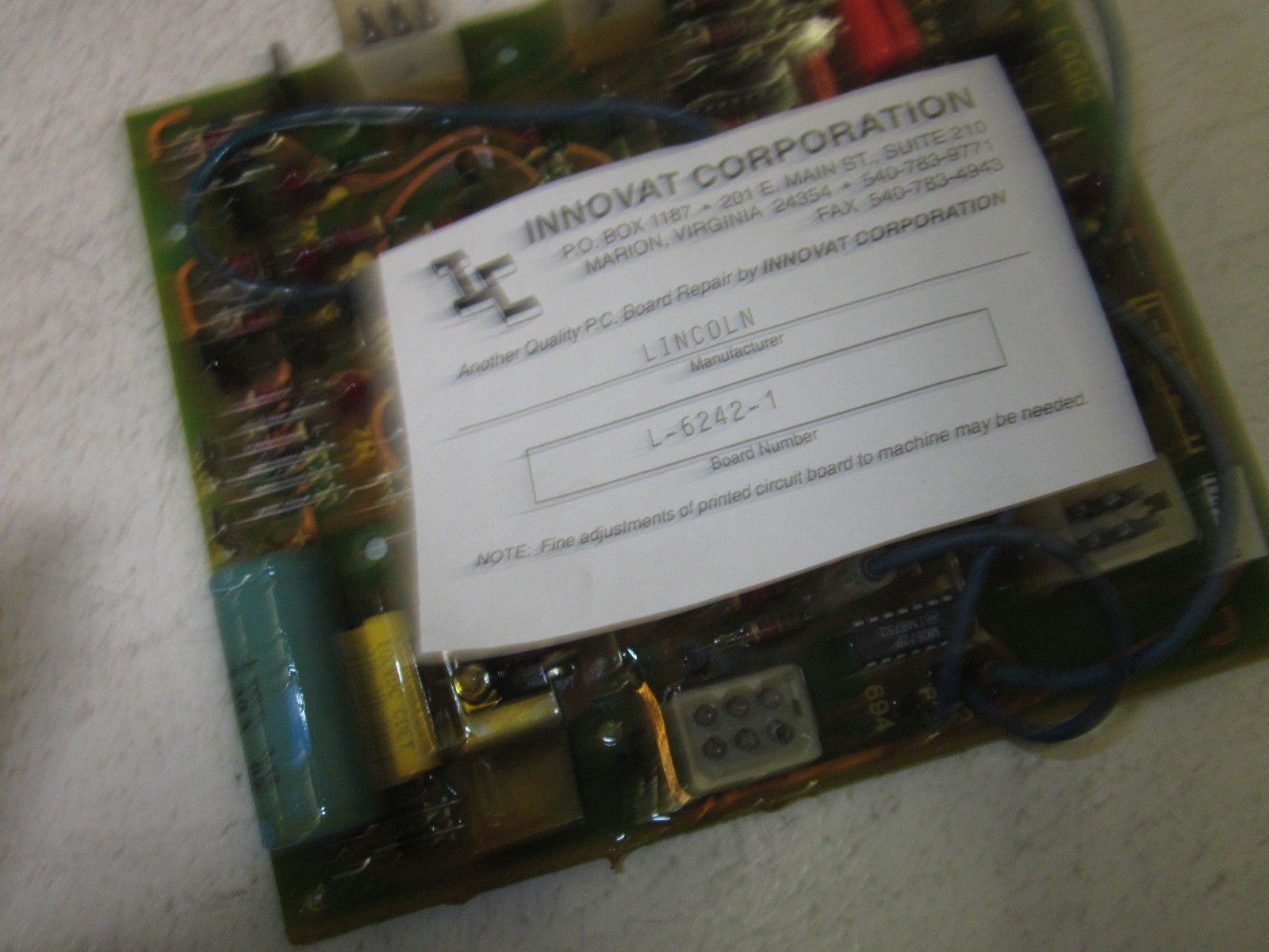 LINCOLN L-6242-1 NA-5 LOGIC BOARD *USED*