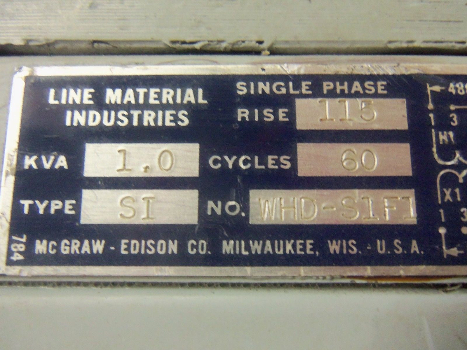 LINE MATERIAL INDUSTRIES WHD-S1F1 *USED*