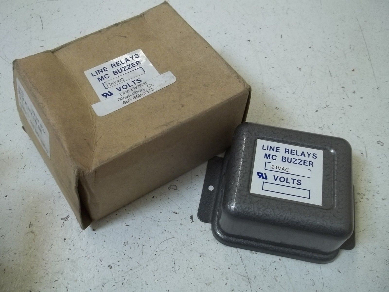 LINE RELAYS 24VAC MC BUZZER *NEW IN BOX*