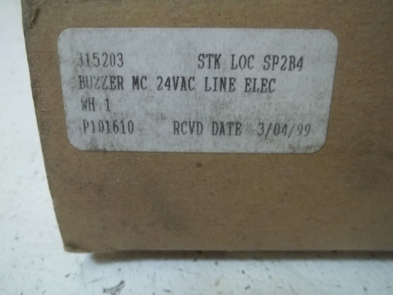 LINE RELAYS 24VAC MC BUZZER *NEW IN BOX*
