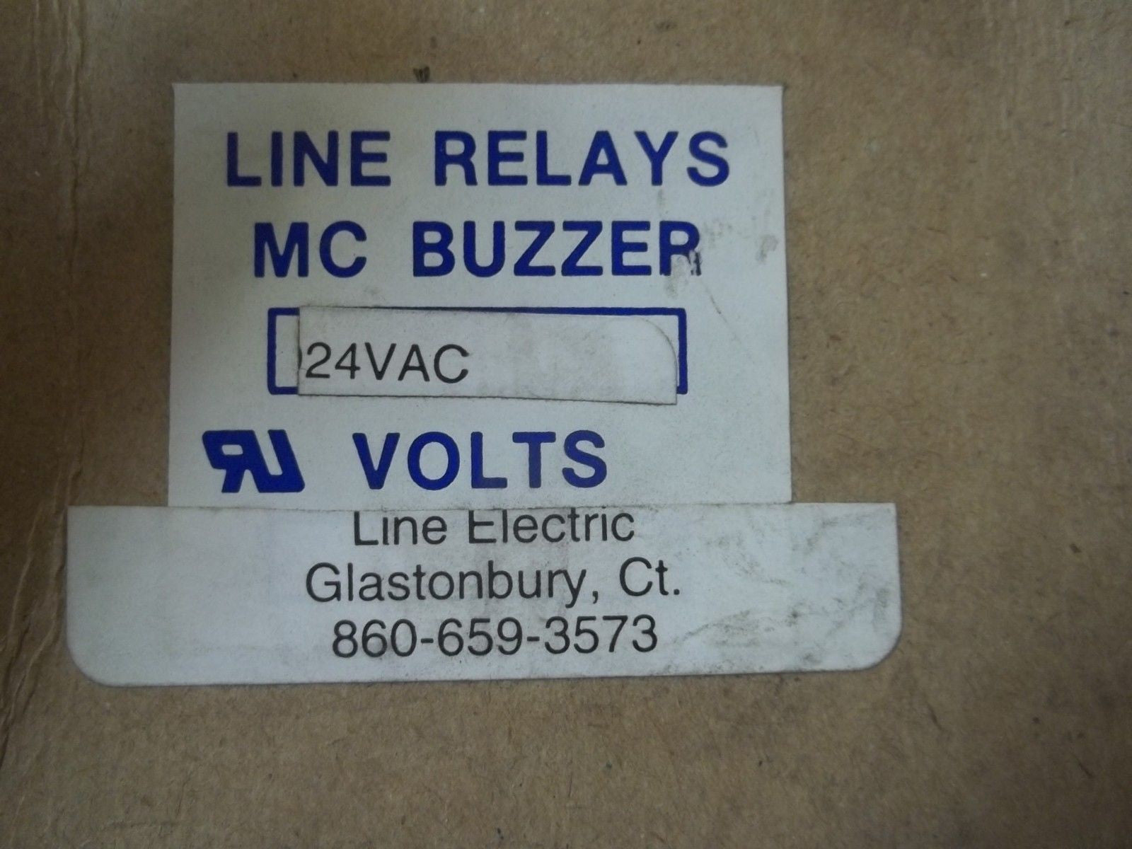 LINE RELAYS 24VAC MC BUZZER *NEW IN BOX*