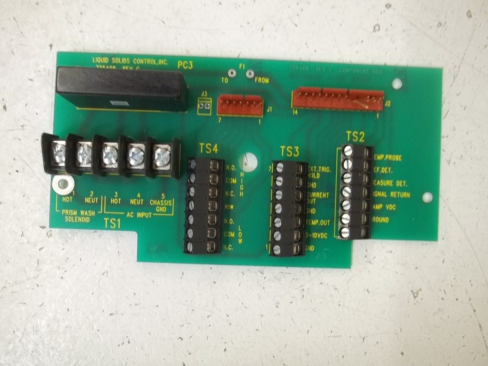 LIQUID SOLIDS CONTROL, INC. 725408 REV C PC BOARD *NEW NO BOX*