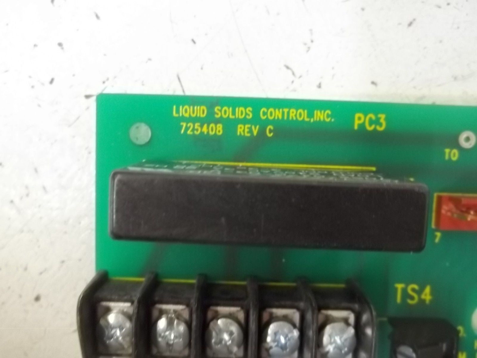 LIQUID SOLIDS CONTROL, INC. 725408 REV C PC BOARD *NEW NO BOX*