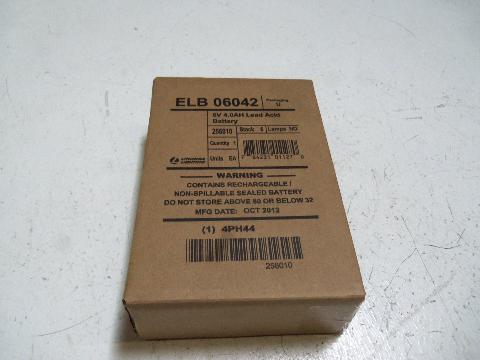 LITHONIA ELB06042 RECHARGABLE BATTERY *NEW IN BOX*