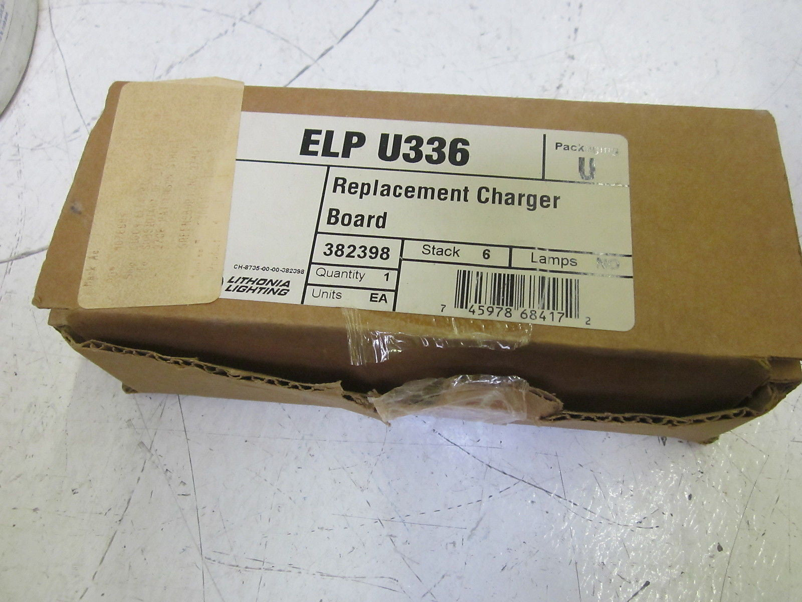 LITHONIA LIGHTING ELP U336 REPLACEMENT CHARGER BOARD *USED*