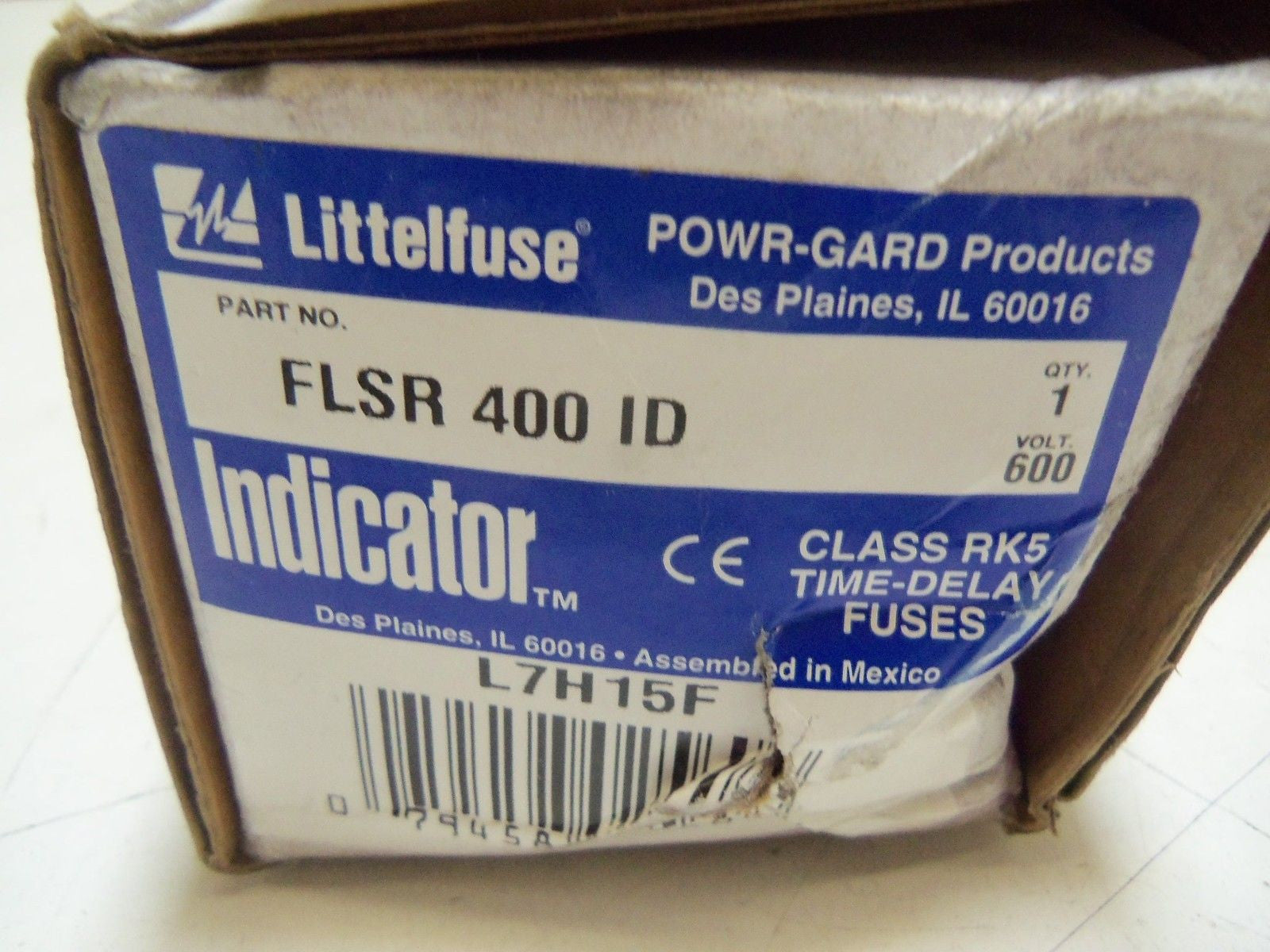 LITTELFUSE FLSR400ID FUSE 75-600 VAC *NEW IN BOX*