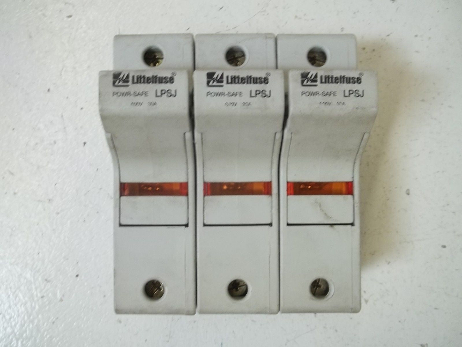 LITTELFUSE LPSJ30-3ID FUSEHOLDER 600V 30A *USED*