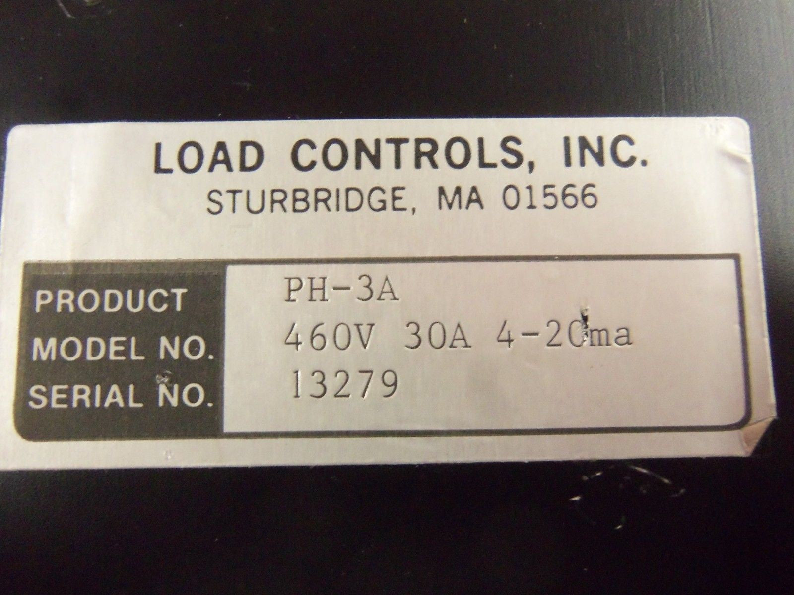 LOAD CONTROLS PH-3A POWER CELL POWER TRANSDUCER  *USED*