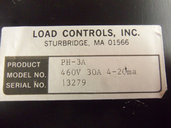 LOAD CONTROLS PH-3A POWER CELL POWER TRANSDUCER  *USED*