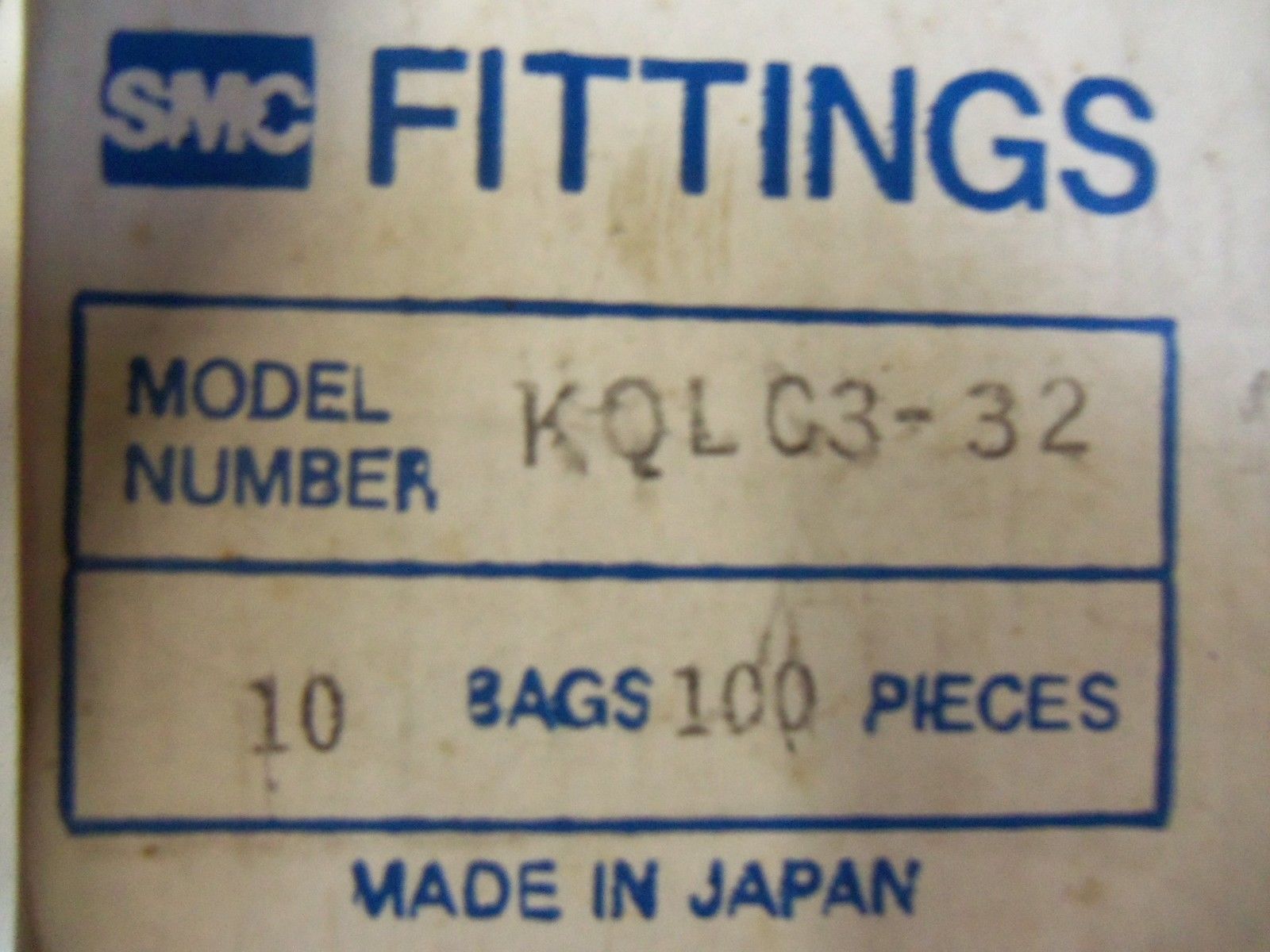 LOT OF 100 SMC KQL03-32 *NEW IN BOX*
