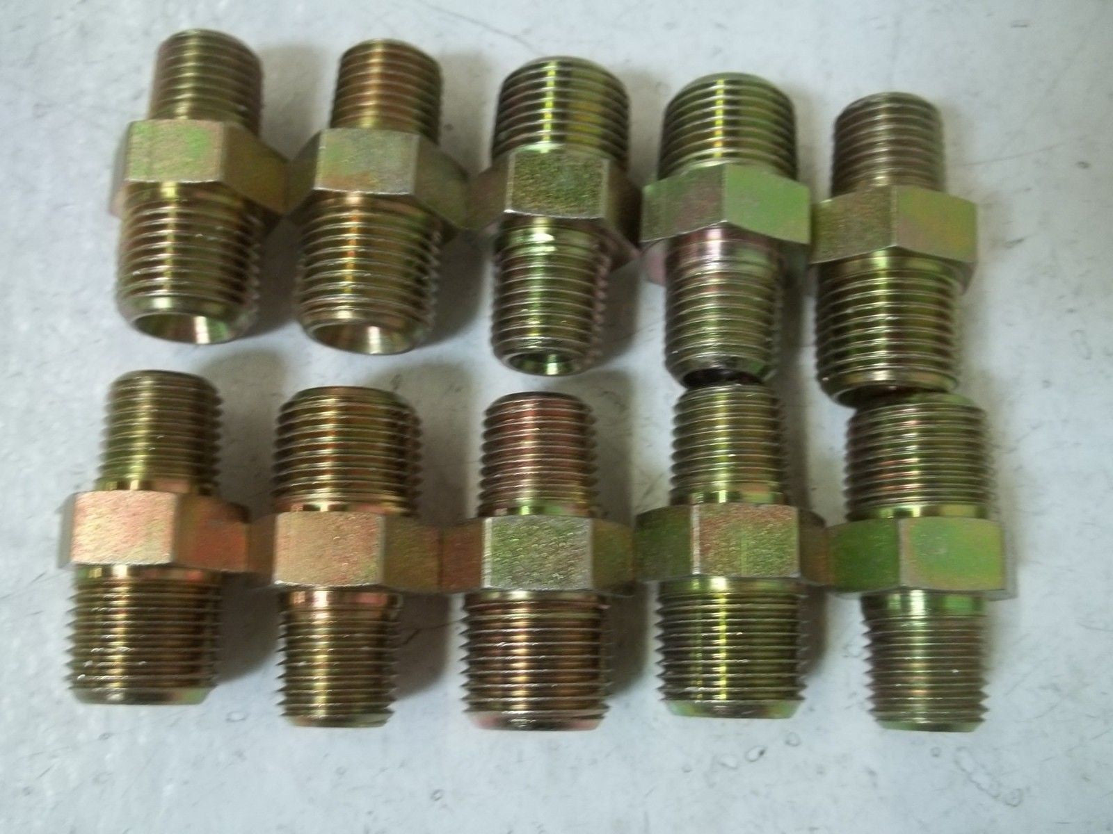 LOT OF 10 5404-06-04 NIPPLE, HYDRAULICS STRAIGHT HEX. *NEW NO BOX*