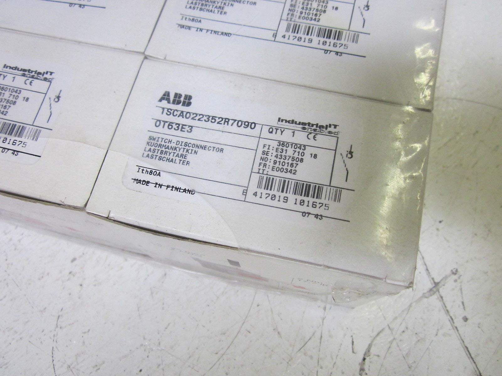 LOT OF 10 ABB 1SCA022352R7090 DISCONNECTOR SWITCH *NEW IN BOX*